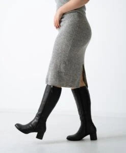 Lizzy Knee High Boot -Bullboxer AU Shop Lizzy22wBUEO Black 3984 WEB