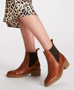 Blythe Leather Chelsea Boot -Bullboxer AU Shop MC AW19 Blythe Brandy Hero