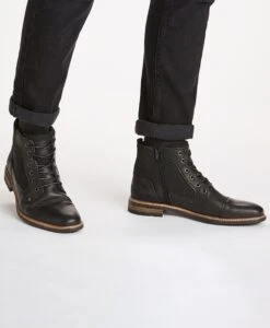 Bullboxer Fabian Leather Boot -Bullboxer AU Shop MC AW19 Fabian Black Hero