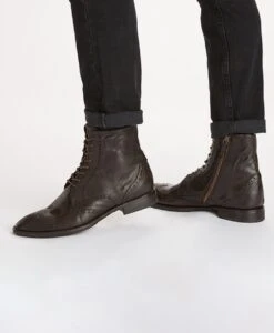 Frostino Leather Boot -Bullboxer AU Shop MC AW19 Frostino DarkBrown Hero