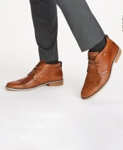 Bullboxer Vincent Leather Boot -Bullboxer AU Shop MC AW19 Vincent Cognac Hero