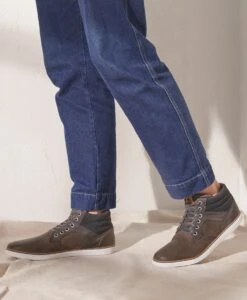 Bullboxer Richie Leather Sneaker -Bullboxer AU Shop MC SS20 Richie Grey 1