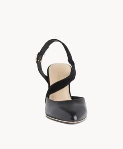 Marvel Slingback -Bullboxer AU Shop Marvel21sMCDO Black Leather Black Suede 3