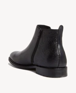 Mcmullen Leather Boot -Bullboxer AU Shop McMullen19wIMPO Black Floral Emboss 4