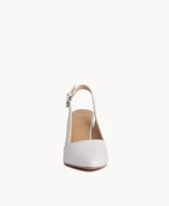 Meringue Slingback Heel -Bullboxer AU Shop Meringue23wMCDO White Leather 3 1