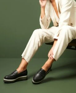 Nicola Loafer -Bullboxer AU Shop Nicola Black Leather 0943