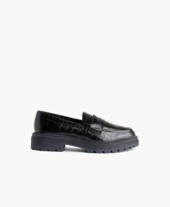 Nidia Chunky Loafer -Bullboxer AU Shop Nidia21wMCDO Black Croc 2