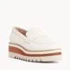 Nori Wedge Platform Loafer -Bullboxer AU Shop Nori22sMNCO White Leather 1 1