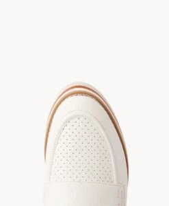 Nori Wedge Platform Loafer -Bullboxer AU Shop Nori22sMNCO White Leather 5 1