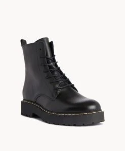 Odette Ankle Boot -Bullboxer AU Shop Odette23wONLO Black Leather 1