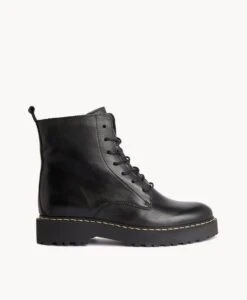 Odette Ankle Boot -Bullboxer AU Shop Odette23wONLO Black Leather 2