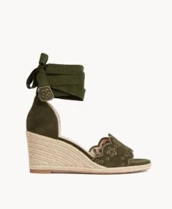 Oriel Wedge Sandal -Bullboxer AU Shop Oriel22sMCDO Olive Suede 6 1