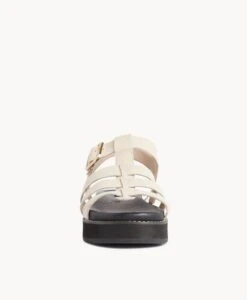 Paisley Strappy Sandal -Bullboxer AU Shop Paisley22sMCDO Vintage Cream Leather 3