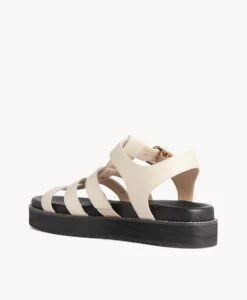 Paisley Strappy Sandal -Bullboxer AU Shop Paisley22sMCDO Vintage Cream Leather 4