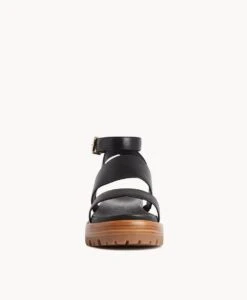 Paws Sandal -Bullboxer AU Shop Paws22sMNCO Black Leather 3