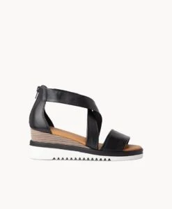 Pheasant Wedge Sandal -Bullboxer AU Shop Pheasant20sTPIO Black 2