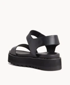 Plato Sandal -Bullboxer AU Shop Plato22sMNCO Black Leather 4