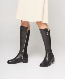 Priscilla Knee High Boot -Bullboxer AU Shop Priscilla22wVTSO Black Leather 0134