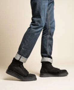 Bullboxer Retreat Casual Boot -Bullboxer AU Shop Retreat23wSULO Black Suede 03712 WEB