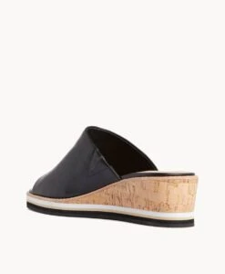 Reya Wedge Sandal -Bullboxer AU Shop Reya22sMCDO Black Leather 4