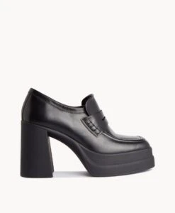 Rita Platform Loafer -Bullboxer AU Shop Rita23wPLXO Black Leather 2 1