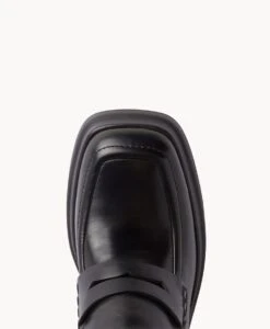 Rita Platform Loafer -Bullboxer AU Shop Rita23wPLXO Black Leather 5 1