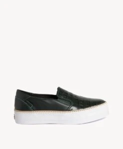Sabine Sneaker -Bullboxer AU Shop SabineW Green Croc Leather 2