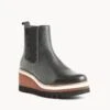 Sandra Wedge Ankle Boot 1 Sandra Wedge Ankle Boot -Bullboxer AU Shop Sandra23wMNCO Black Leather 1