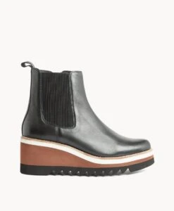 Sandra Wedge Ankle Boot 9 Sandra Wedge Ankle Boot -Bullboxer AU Shop Sandra23wMNCO Black Leather 2