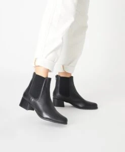 Secret Wide Ankle Boot -Bullboxer AU Shop SecretWide22wMCDO Black Leather 135