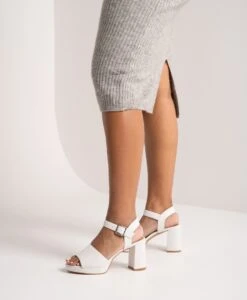 Shantal Platform Heel -Bullboxer AU Shop Shantal21sMCDO White Leather2762 WEB 1
