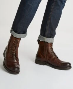 Shark Lace Up Boot -Bullboxer AU Shop Shark19wPOAO Dark Brown Hero 1