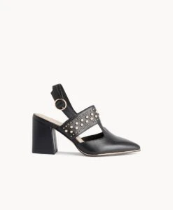 Siro Slingback Heel -Bullboxer AU Shop Siro21wMCDO Black Leather 2