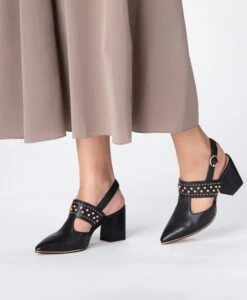 Siro Slingback Heel -Bullboxer AU Shop Siro21wMCDO Black Leather Hero