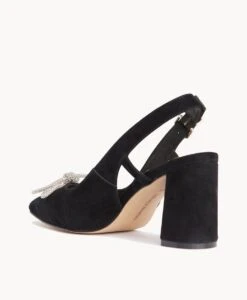Stacy Slingback Heel -Bullboxer AU Shop Stacy21sMCDO Black Suede Sparkle 4 1
