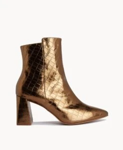 Stax Ankle Boot -Bullboxer AU Shop Stax23wMCDO Bronze Croc 2 1