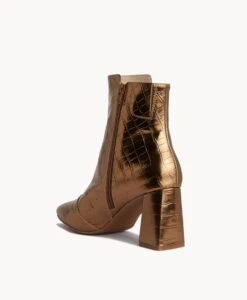 Stax Ankle Boot -Bullboxer AU Shop Stax23wMCDO Bronze Croc 4 1