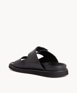 Tasman Sandal -Bullboxer AU Shop Tasman22sVTSO Black Leather 4 1