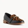 Tickle Loafer -Bullboxer AU Shop Tickle19sMNCO Black leather Leopard 1 1