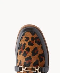 Tickle Loafer -Bullboxer AU Shop Tickle19sMNCO Black leather Leopard 5