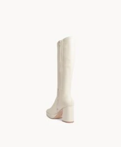 Urielle Knee High Platform Boot -Bullboxer AU Shop Urielle23wMCDO Vintage Cream Leather 4