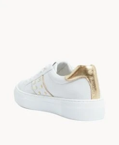 Verity Sneaker -Bullboxer AU Shop Verity W White Leather Gold Leather 4