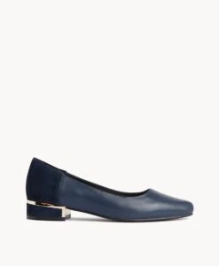 Wendy Dress Flat -Bullboxer AU Shop Wendy22sMNCO Navy Leather Navy Suede 2