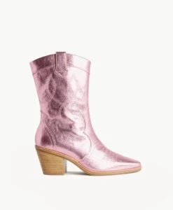 Winona Ankle Boot -Bullboxer AU Shop Winona23wMCDO Pink Metallic 2 v2