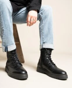 Bullboxer Zilch Dress Boot -Bullboxer AU Shop Zilch23wSULO Black Leather 03225 WEB