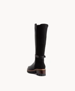 Emmett Knee High Boot -Bullboxer AU Shop emmett22wMCDO black leather black suede 4
