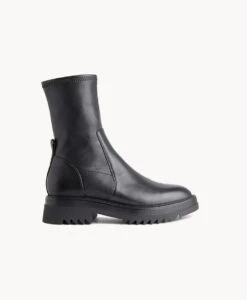 Ink Combat Boot -Bullboxer AU Shop ink22wMCDO Black Leather 2